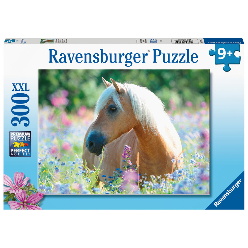 Ravensburger pusle 300 tk Hobune lilledes