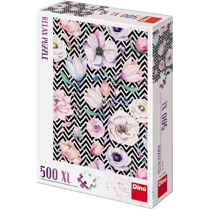 Dino Puzzle 500 pc Flowers