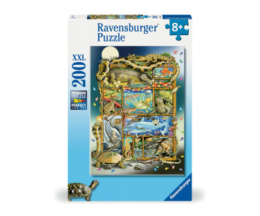 Ravensburger puzzle 200 pc Reptiles on a Picture Frame