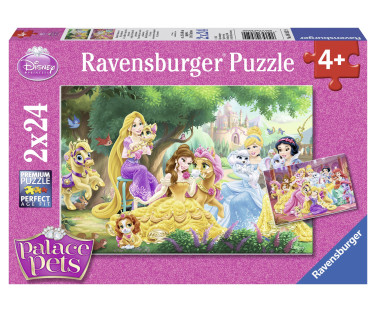 Ravensburger pusle 2x24 tk Printsesside parimad sõbrad