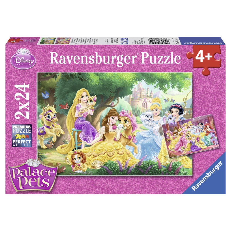 Ravensburger pusle 2x24 tk Printsesside parimad sõbrad