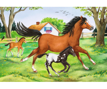 Ravensburger Puzzle 2x24 pc World of Horses