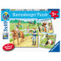 Ravensburger pusle 3x49 tk Hobused