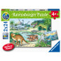 Ravensburger pusle 2x24 tk Dinosaurused