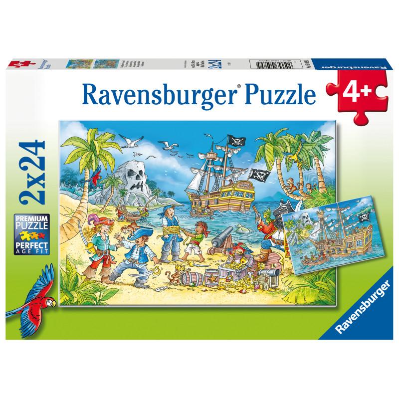 Ravensburger pusle 2x24 tk Piraadid