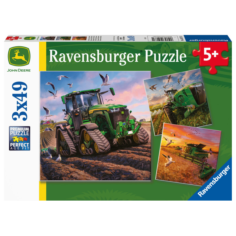 Ravensburger pusle 3x49 tk John Deere hooaeg