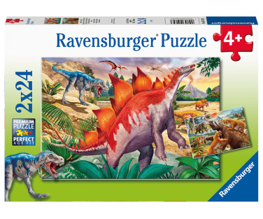 Ravensburger pusle 2x24 tk Dinosaurused