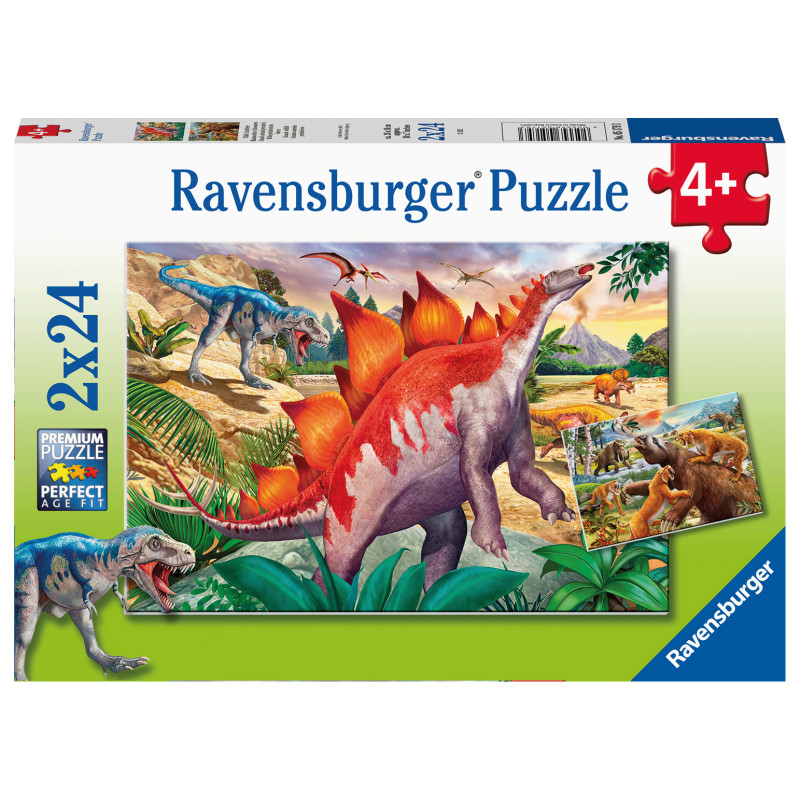 Ravensburger Puzzle 2x24 pc Dinosaurs