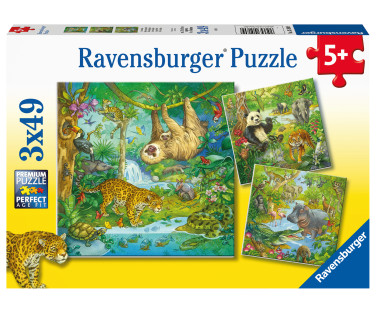 Ravensburger Puzzle 3x49 pc Jungle Fun