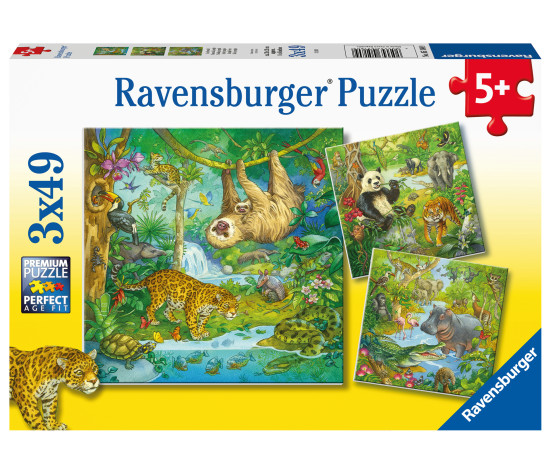 Ravensburger Puzzle 3x49 pc Jungle Fun