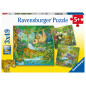 Ravensburger pusle 3x49 tk Džungli lõbu