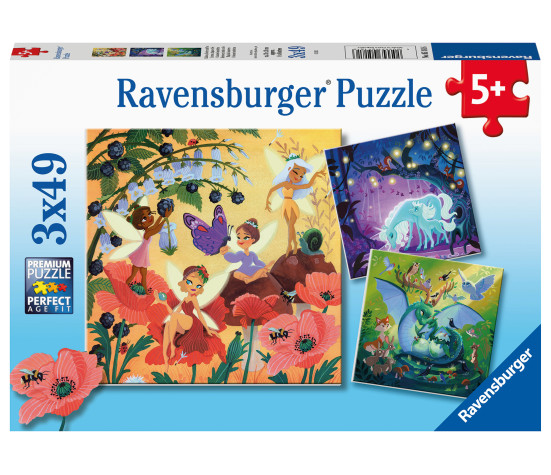 Ravensburger Puzzle 3x49 pc Magical Characters