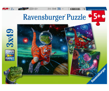 Ravensburger pusle 3x49 tk Dinosauruste maailm