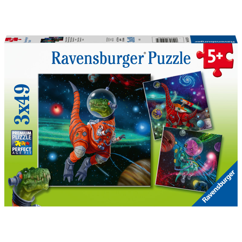 Ravensburger Puzzle 3x49 pc The World od Dinosaurs