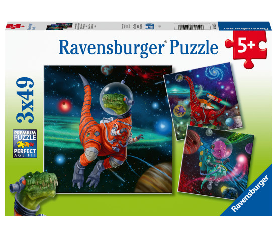 Ravensburger pusle 3x49 tk Dinosauruste maailm