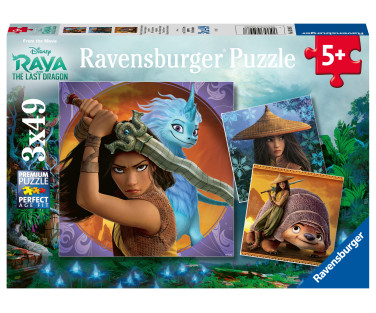 Ravensburger Puzzle 3x49 pc Disney Raya and the Last Dragon