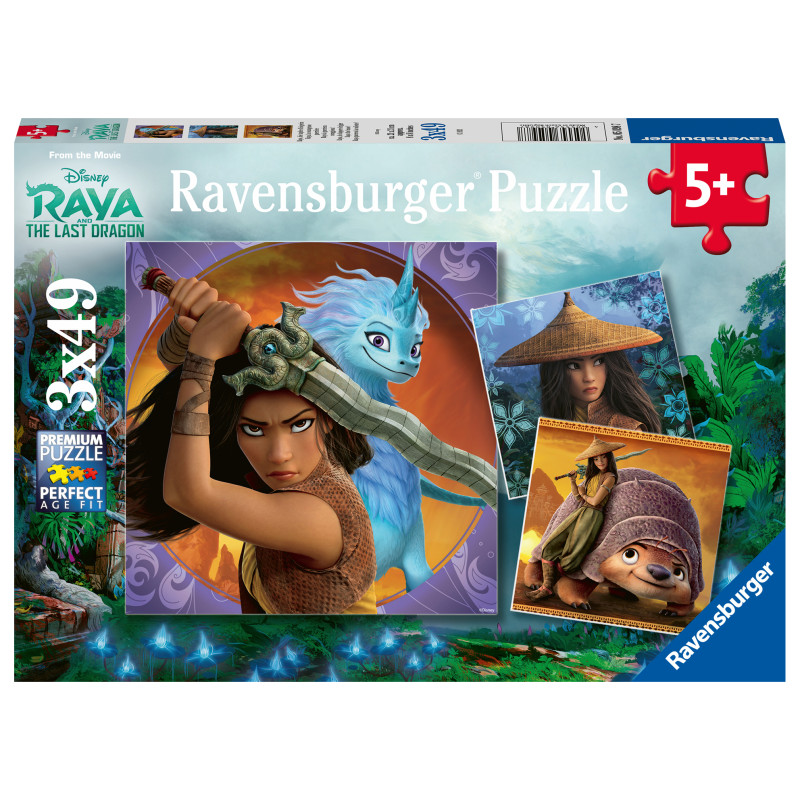 Ravensburger Puzzle 3x49 pc Disney Raya and the Last Dragon