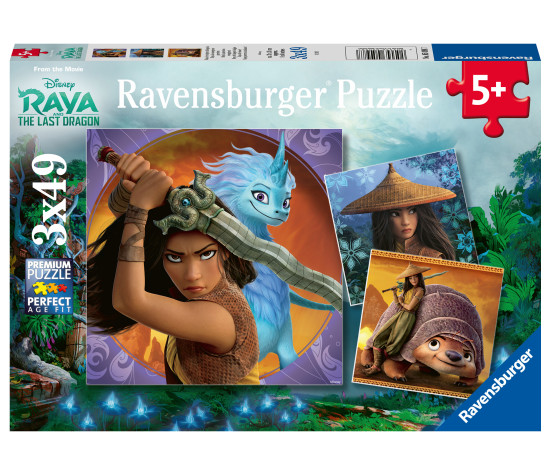 Ravensburger pusle 3x49 tk Raya ja viimane draakon