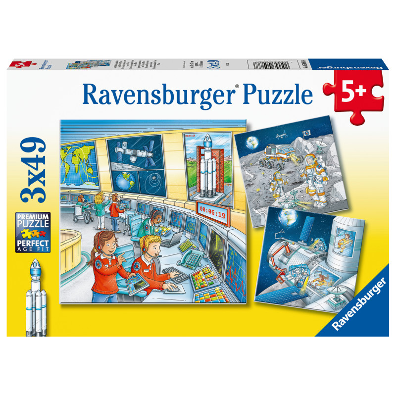 Ravensburger pusle 3x49 Astronaudid