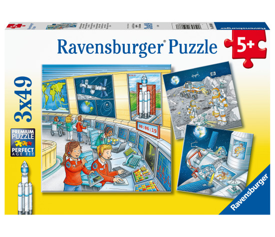 Ravensburger pusle 3x49 Astronaudid