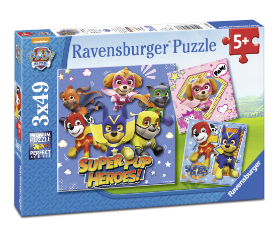 Ravensburger pusle 3x49 tk Käpapatrull