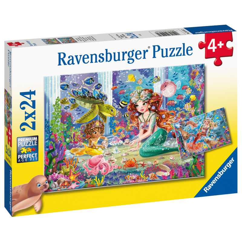 Ravensburger pusle 2x24 tk Merineitsid