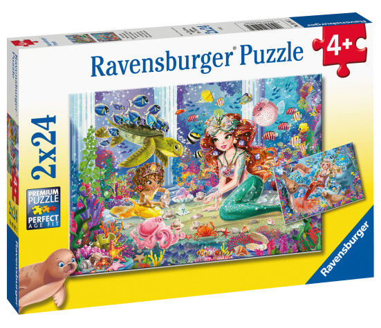 Ravensburger pusle 2x24 tk Merineitsid