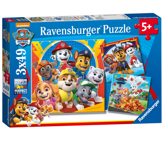 Ravensburger pusle 3x49 tk Patrullkoerad