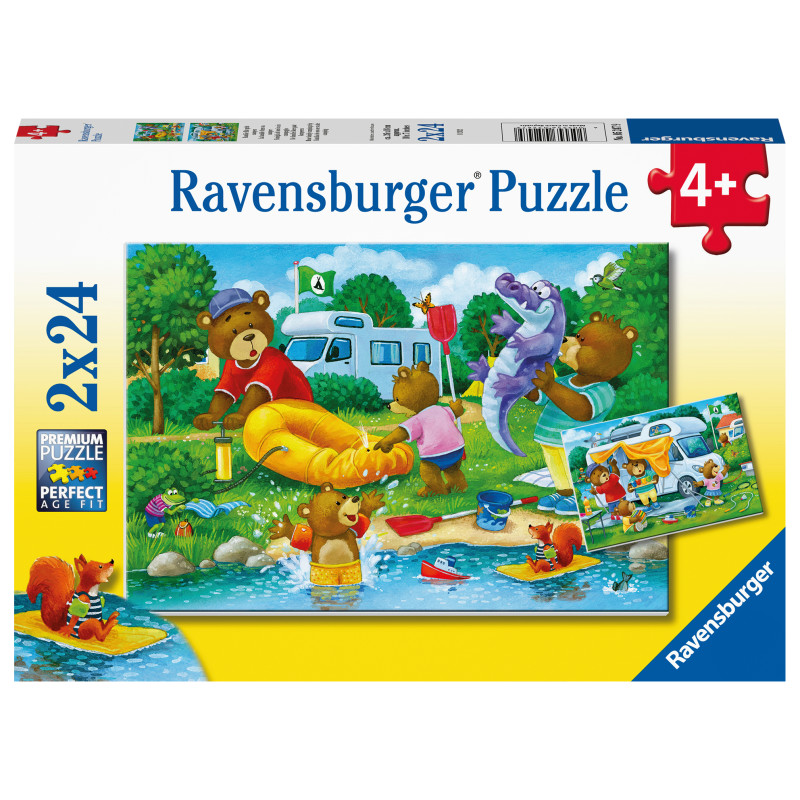 Ravensburger pusle 2x24 tk Karude puhkus