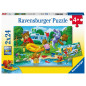 Ravensburger pusle 2x24 tk Karude puhkus