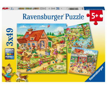 Ravensburger Puzzle 3x49 pc Holidays in the Countryside