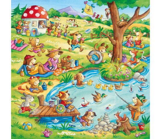 Ravensburger Puzzle 3x49 pc Holidays in the Countryside