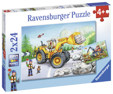 Ravensburger Puzzle 2x24 pc Diggers at Work