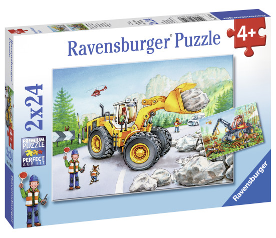 Ravensburger Puzzle 2x24 pc Diggers at Work