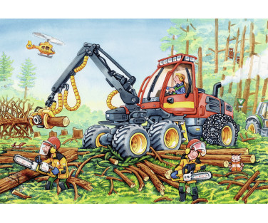 Ravensburger Puzzle 2x24 pc Diggers at Work