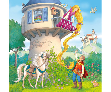 Ravensburger pusle 3x49 tk Rapunzel