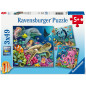 Ravensburger puzzle 3x49 pc Sea Animals