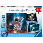 Ravensburger pusle 3x49 tk Kosmos