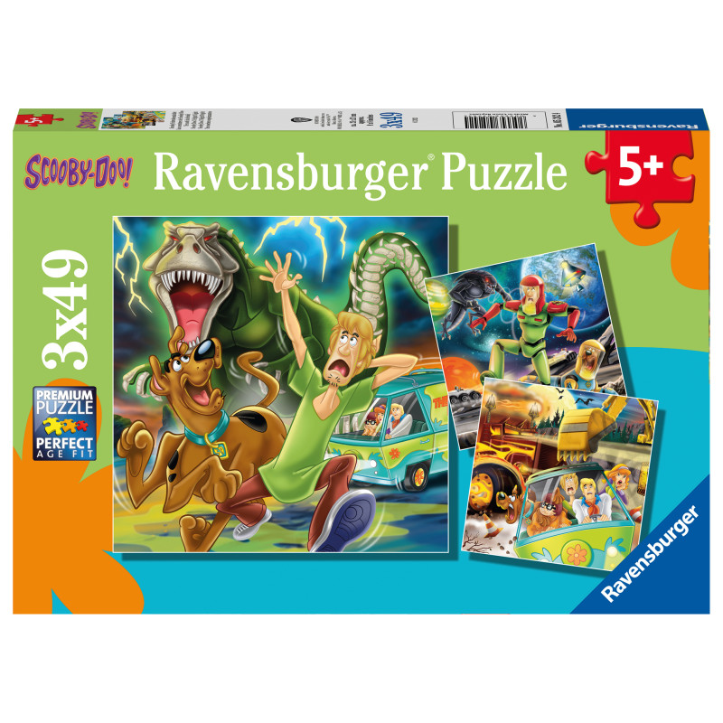 Ravenburgeri pusle 3x49 tk Scooby Doo