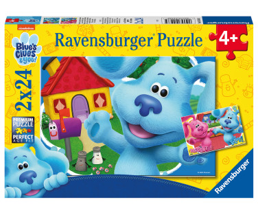 Ravensburger pusle 2x24 tk Blue vihjed ja sina