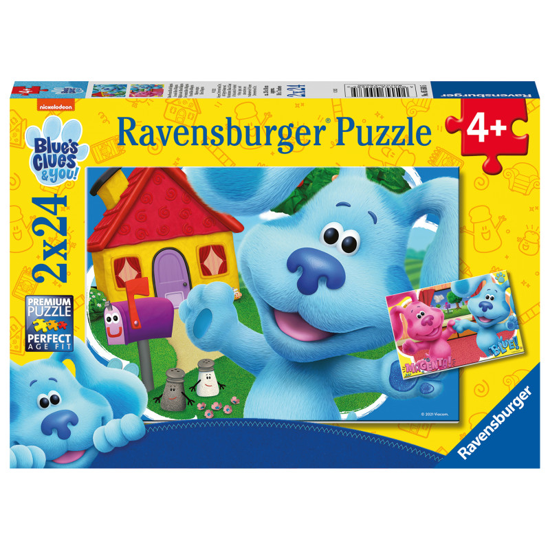 Ravensburger pusle 2x24 tk Blue vihjed ja sina