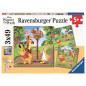 Ravensburger Puzzle 3x49 pc Winnie the Pooh - Sports Day