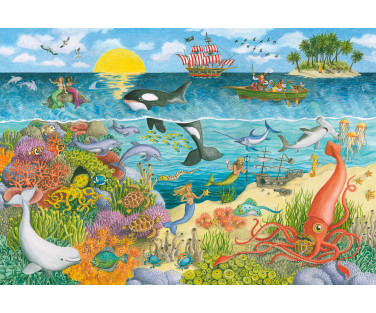 Ravensburger Puzzle 2x24 pc Pirates and Mermaids