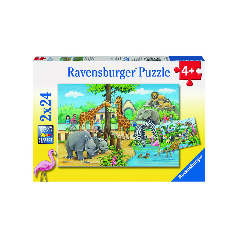 Ravensburger Puzzle 2x24 pc Welcome to the Zoo