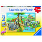 Ravensburger Puzzle 2x24 pc Welcome to the Zoo