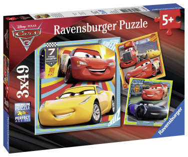 Ravensburger Puzzle 3x49 pc Cars 3