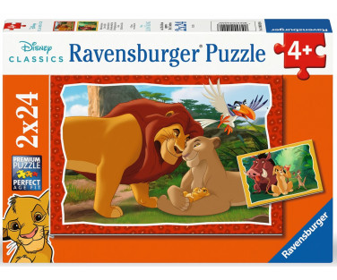 Ravensburger pusle 2x24 tk Lõvikuninga pere