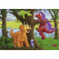 Ravensburger pusle 2x24 tk Lõbusad dinosaurused