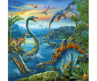 Ravensburger pusle 3x49 tk Dinosaurused