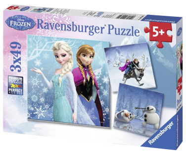 Ravensburger pusle 3x49 tk Lumekuninganna